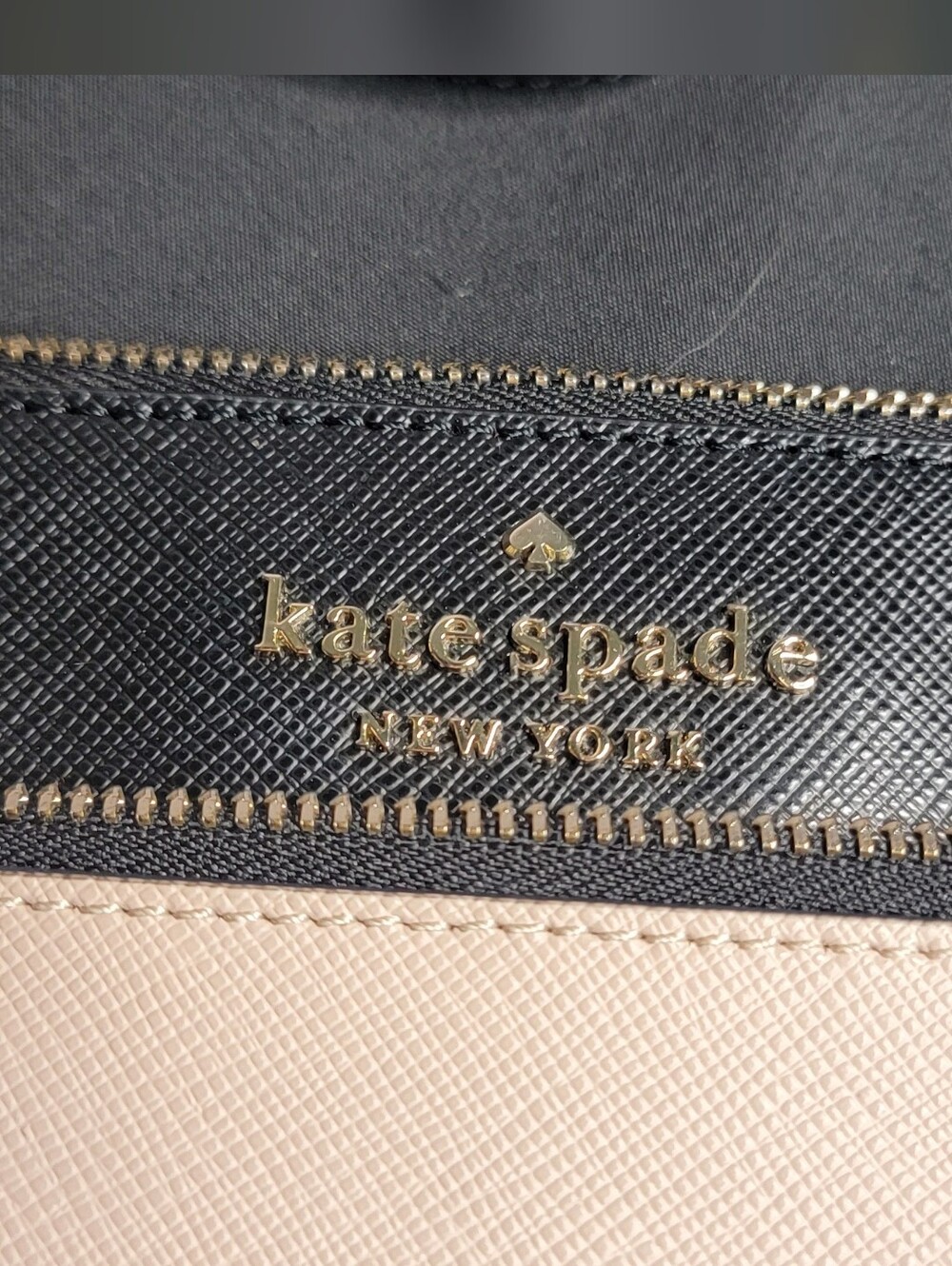 kate spade Two-Tone Black and Blush Wristlet. Carried ONCE! - Picture 2 of 5